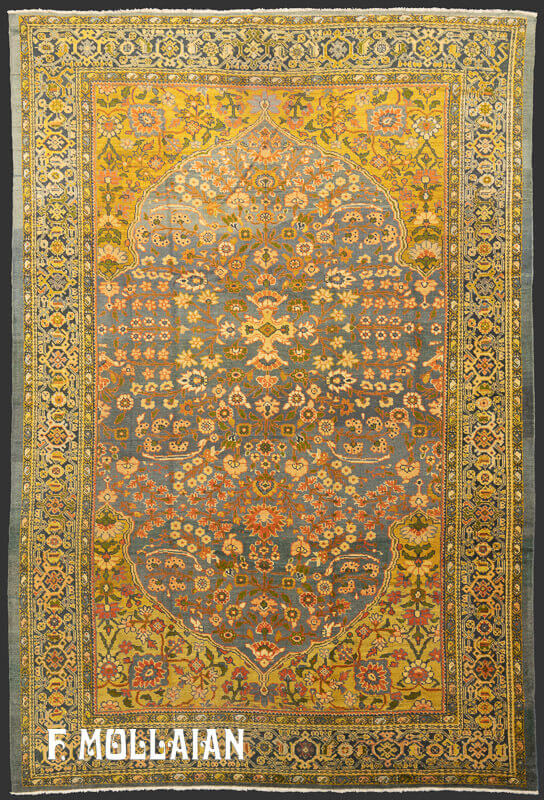 Antique Persian Mahal Ziegler Carpet n°:58928728